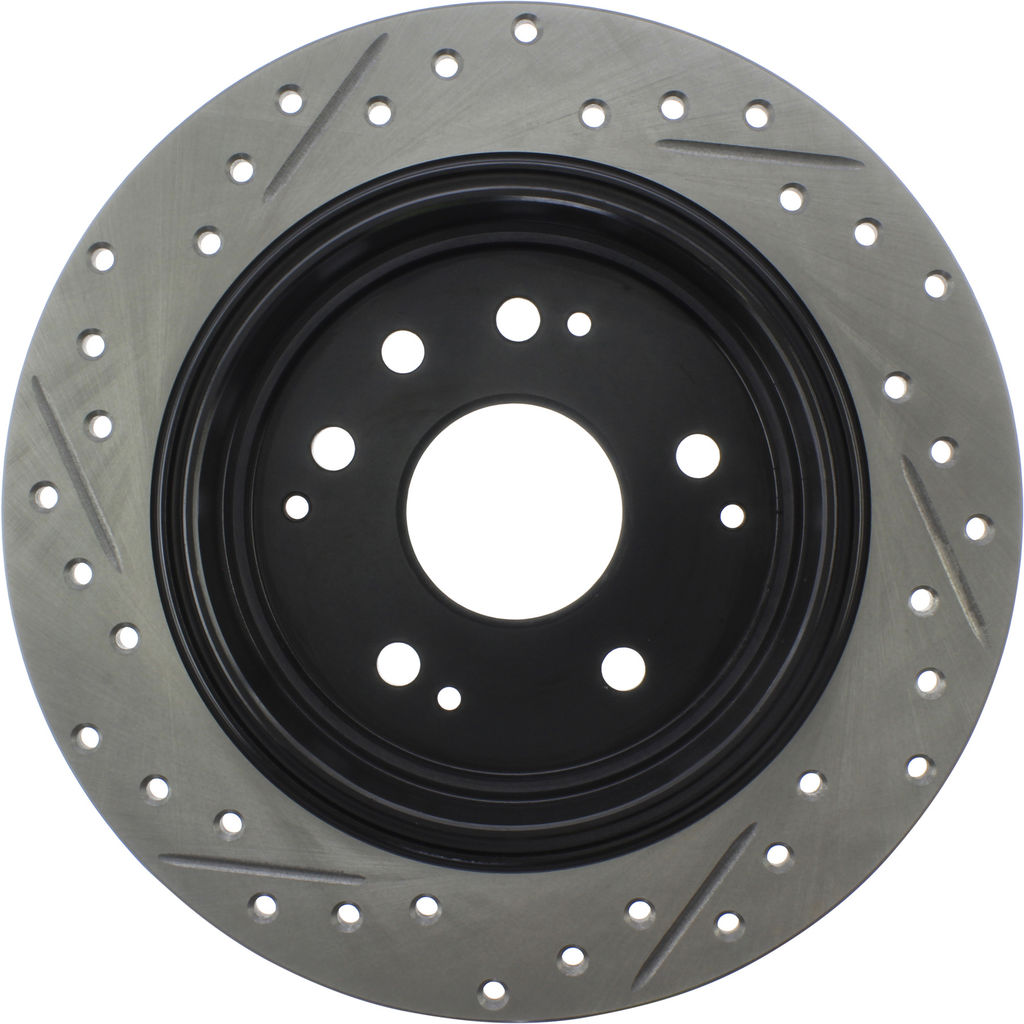 Stoptech 127.40047L - Sport Drilled and Slotted Brake Rotor