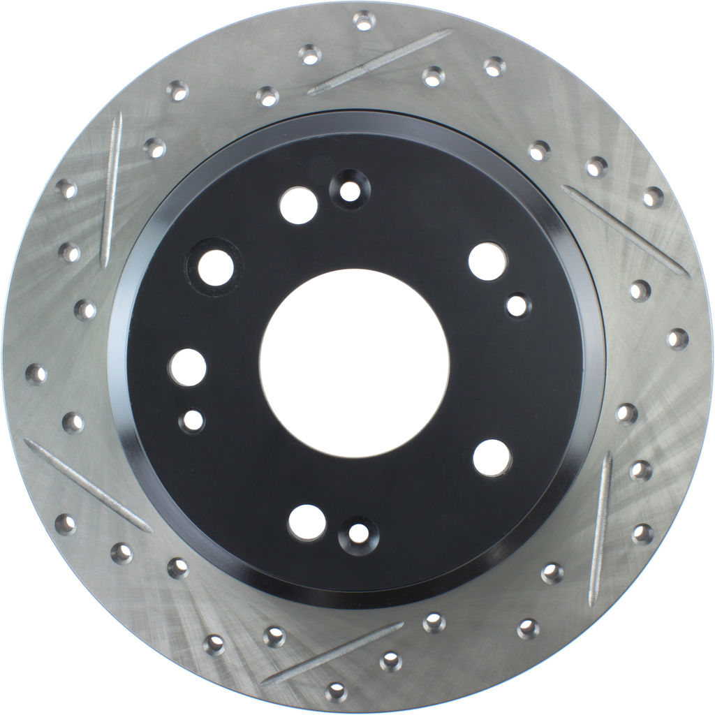 Stoptech 127.40054R - Sport Drilled and Slotted Brake Rotor