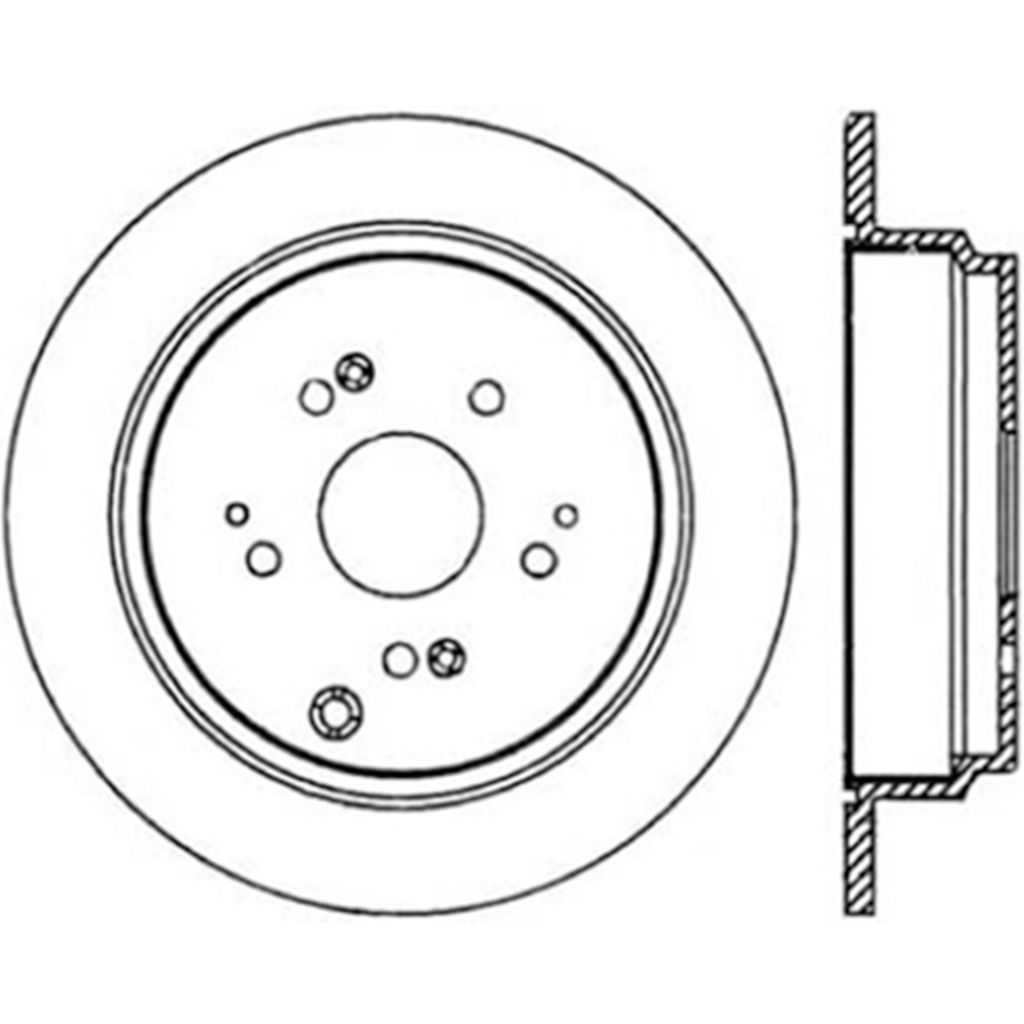Stoptech 127.40059L - Sport Drilled and Slotted Brake Rotor