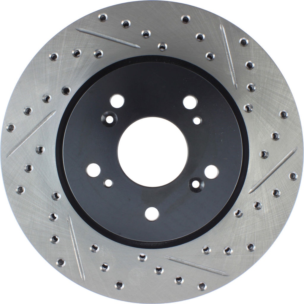 Stoptech 127.40073L - Sport Drilled and Slotted Brake Rotor