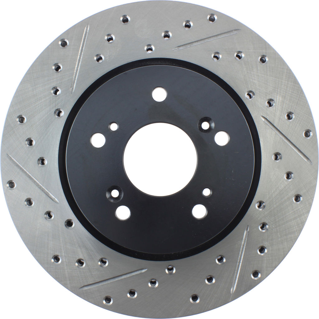 Stoptech 127.40073R - Sport Drilled and Slotted Brake Rotor