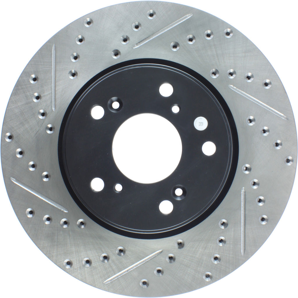 Stoptech 127.40084R - Sport Drilled and Slotted Brake Rotor