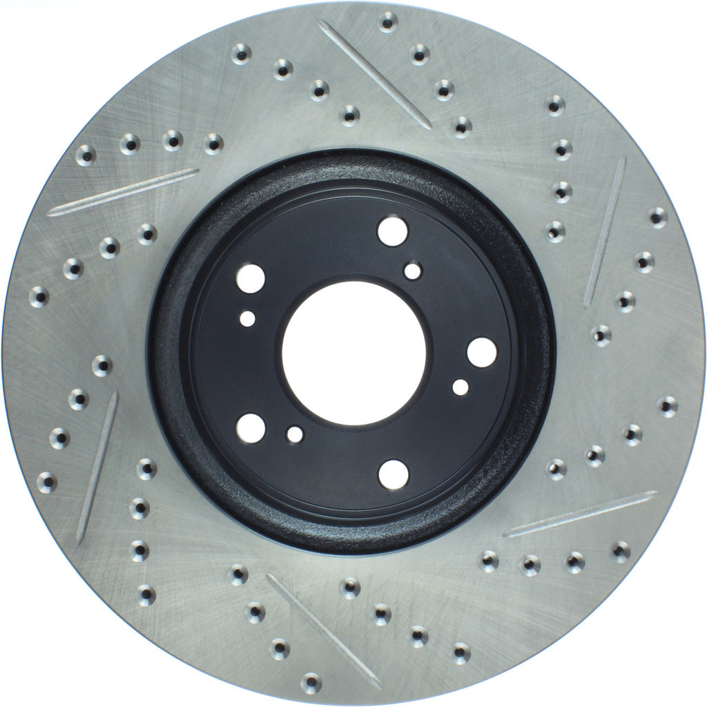 Stoptech 127.40086R - Sport Drilled and Slotted Brake Rotor