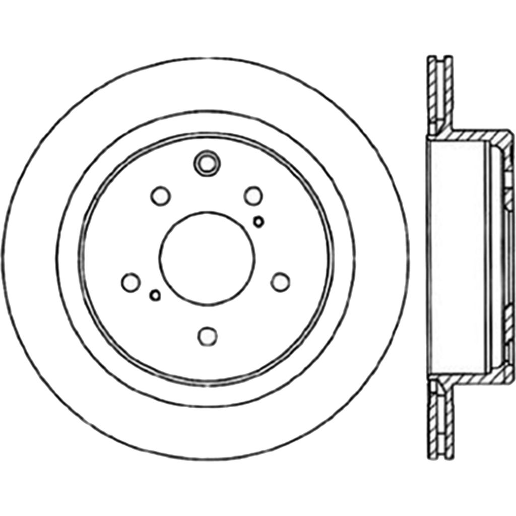 Sport Drilled and Slotted Brake Rotor