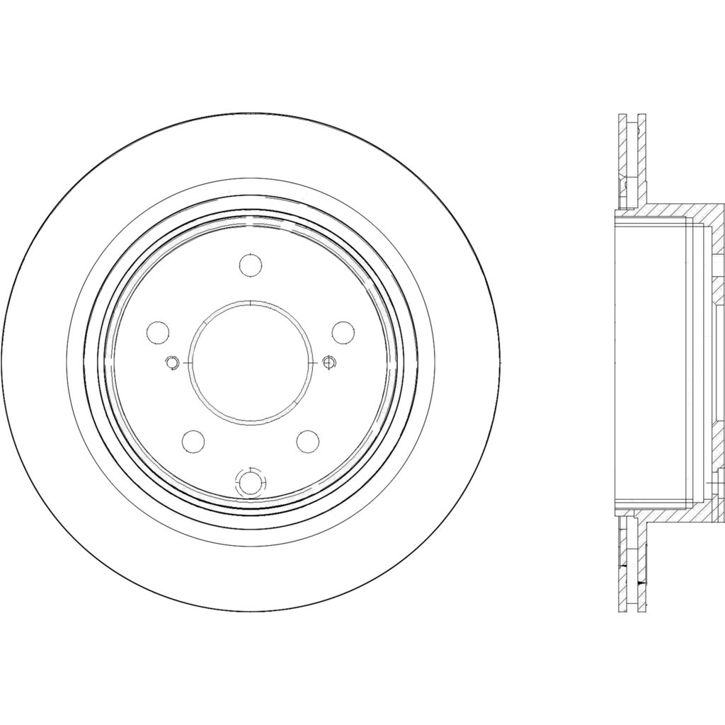 Stoptech 127.42058R - Sport Drilled and Slotted Brake Rotor