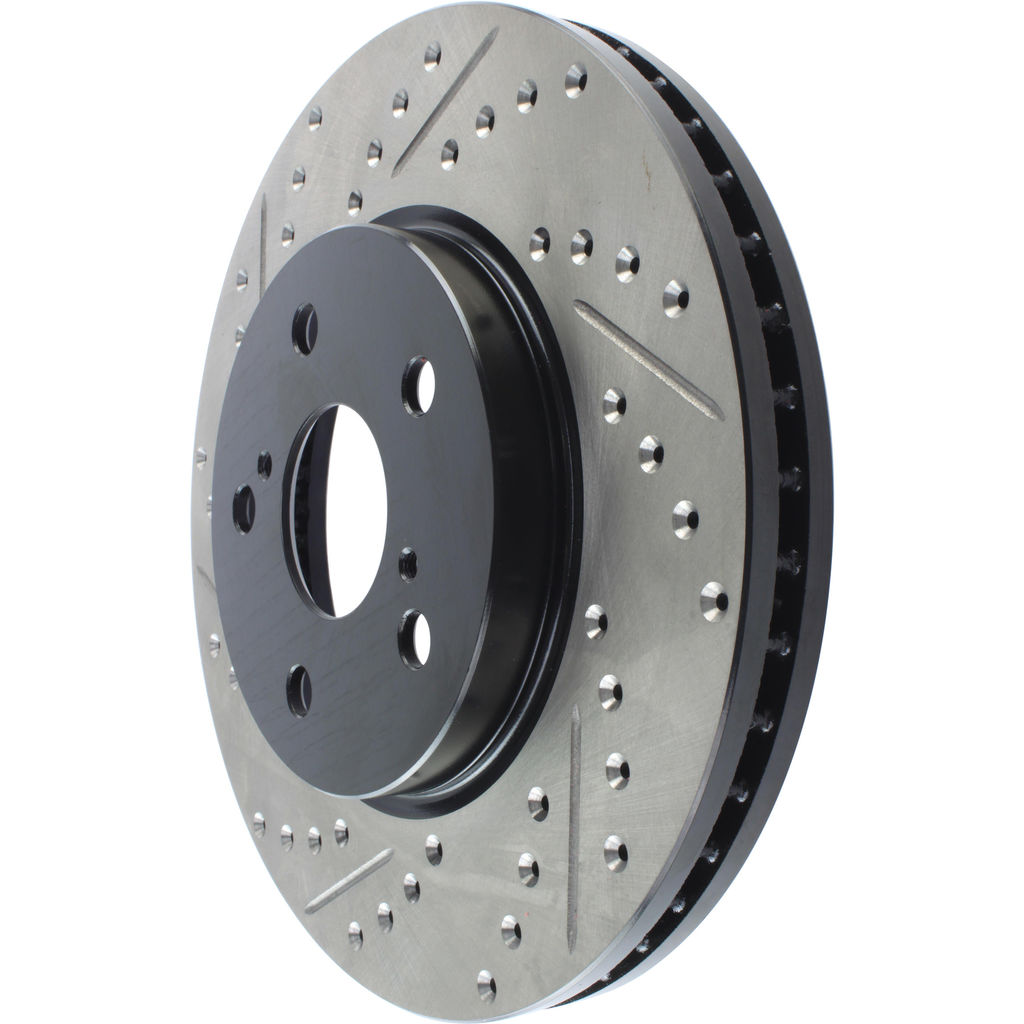 Stoptech 127.44125R - Sport Drilled and Slotted Brake Rotor
