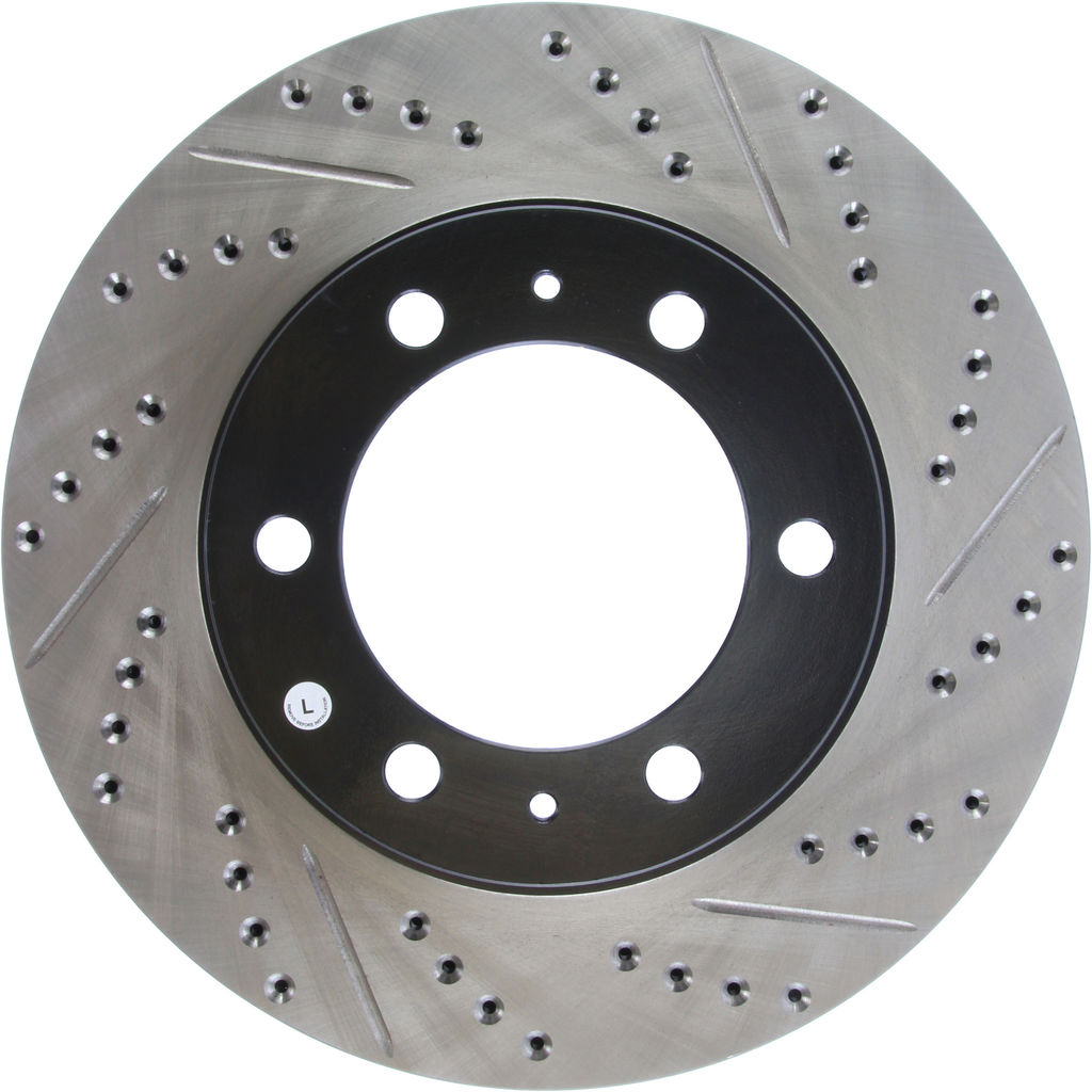 Stoptech 127.44129L - Sport Drilled and Slotted Brake Rotor