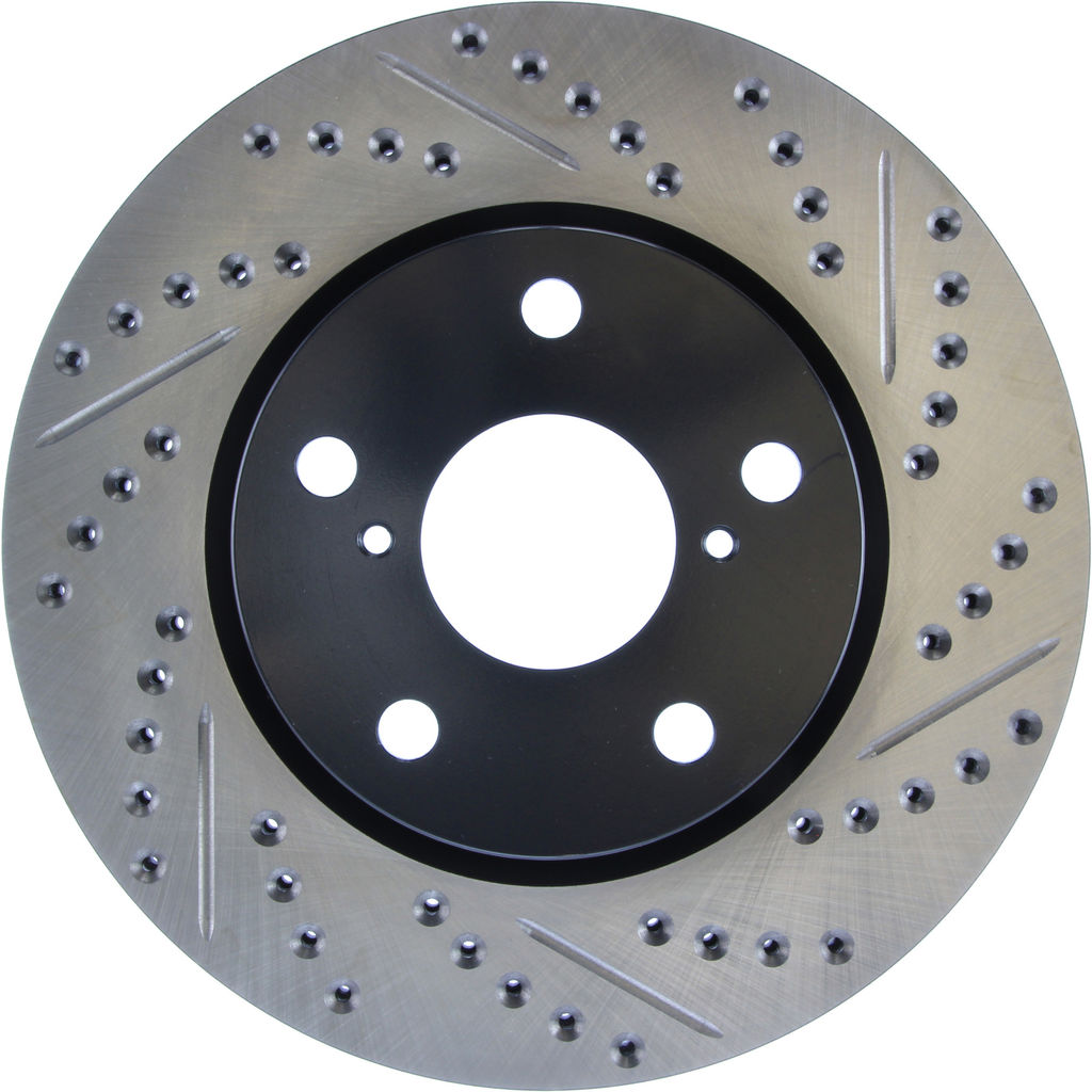 Stoptech 127.44147L - Sport Drilled and Slotted Brake Rotor