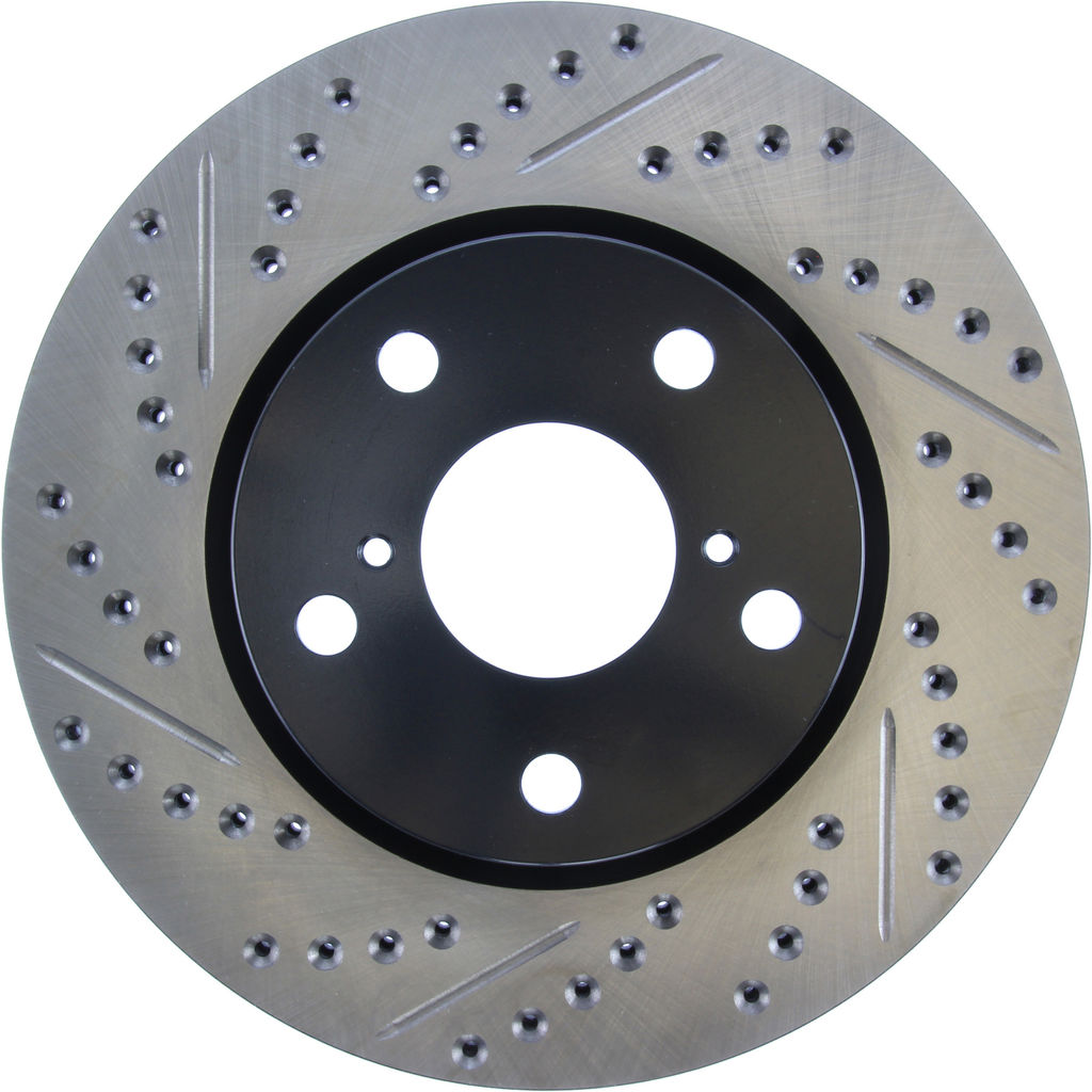 Stoptech 127.44147R - Sport Drilled and Slotted Brake Rotor