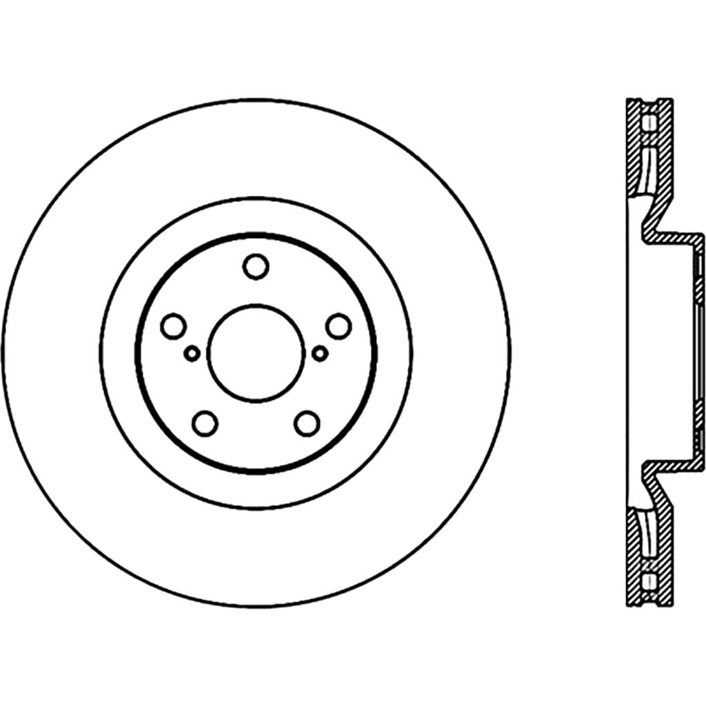 Stoptech 127.44170L - Sport Drilled and Slotted Brake Rotor