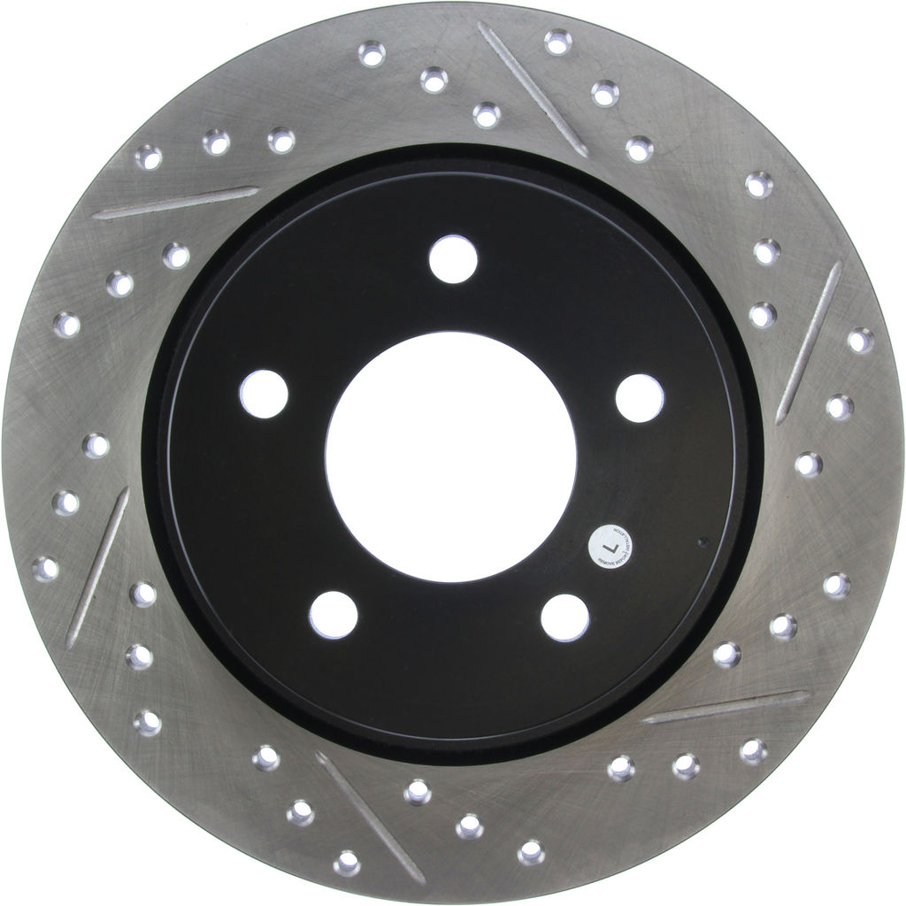 Stoptech 127.45067L - Sport Drilled and Slotted Brake Rotor