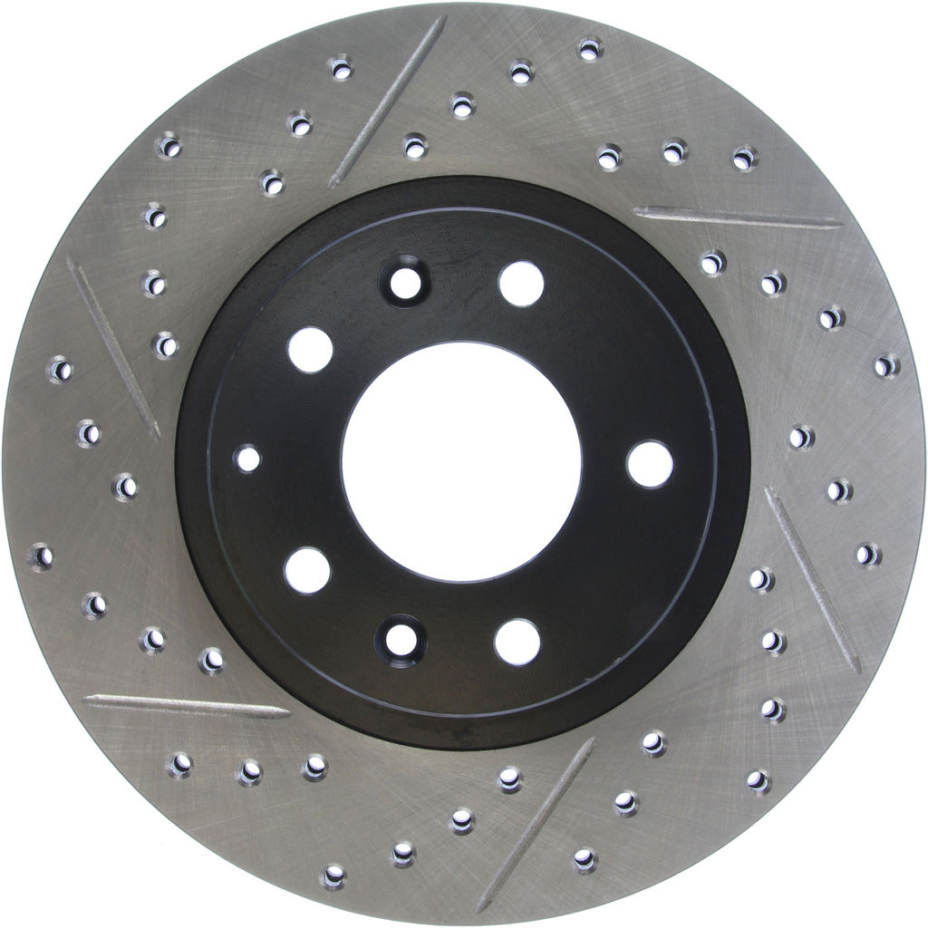 Stoptech 127.45075R - Sport Drilled and Slotted Brake Rotor