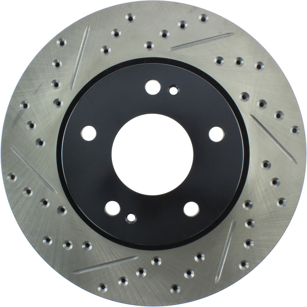 Stoptech 127.46061R - Sport Drilled and Slotted Brake Rotor