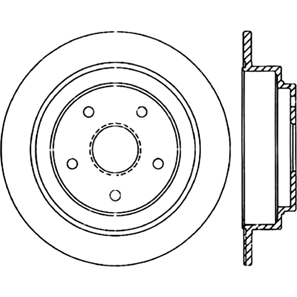 Stoptech 127.47015R - Sport Drilled and Slotted Brake Rotor