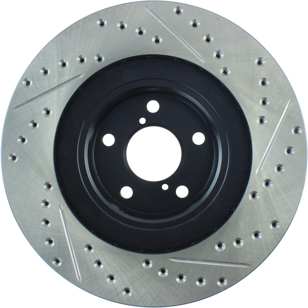 Stoptech 127.47018R - Sport Drilled and Slotted Brake Rotor