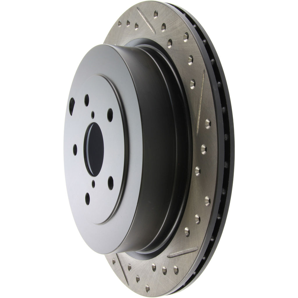 Stoptech 127.47028L - Sport Drilled and Slotted Brake Rotor