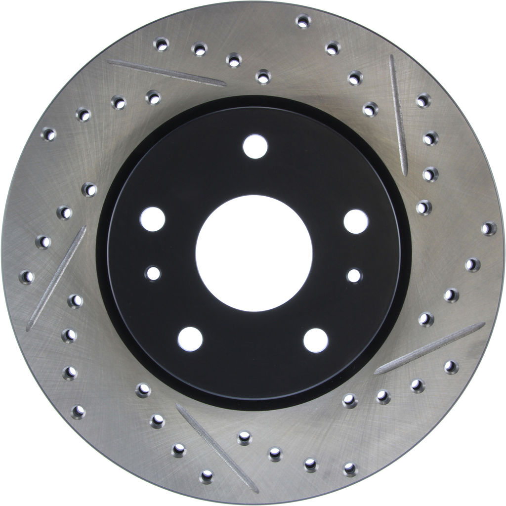 Stoptech 127.48012L - Sport Drilled and Slotted Brake Rotor
