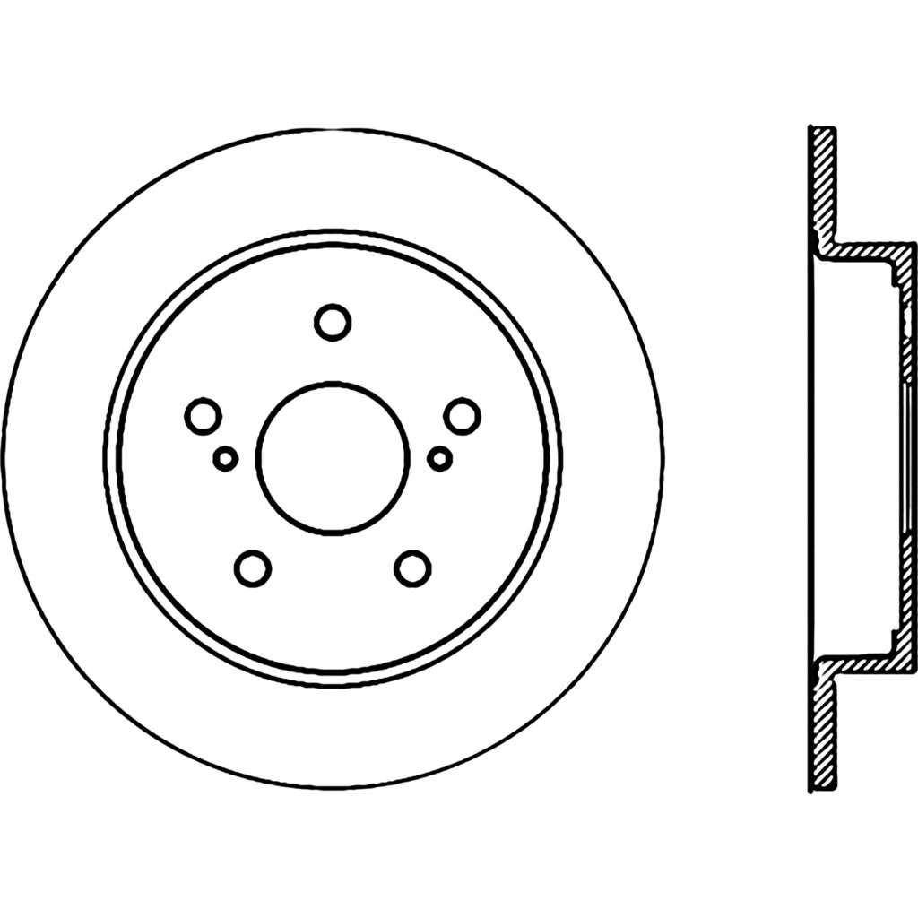 Stoptech 127.48013R - Sport Drilled and Slotted Brake Rotor