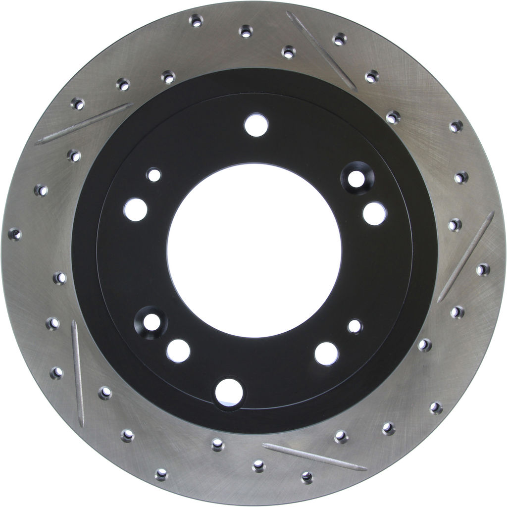 Stoptech 127.50009L - Sport Drilled and Slotted Brake Rotor