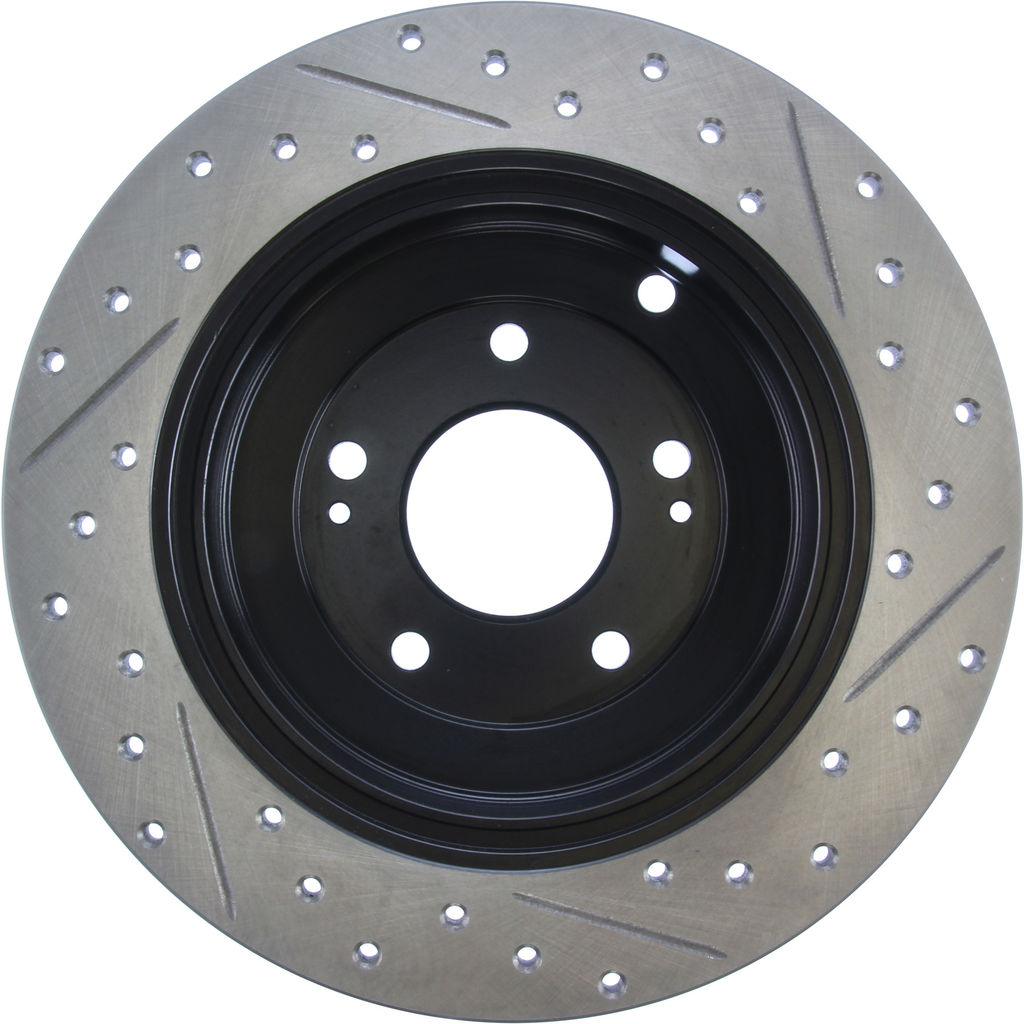 Stoptech 127.51037R - Sport Drilled and Slotted Brake Rotor