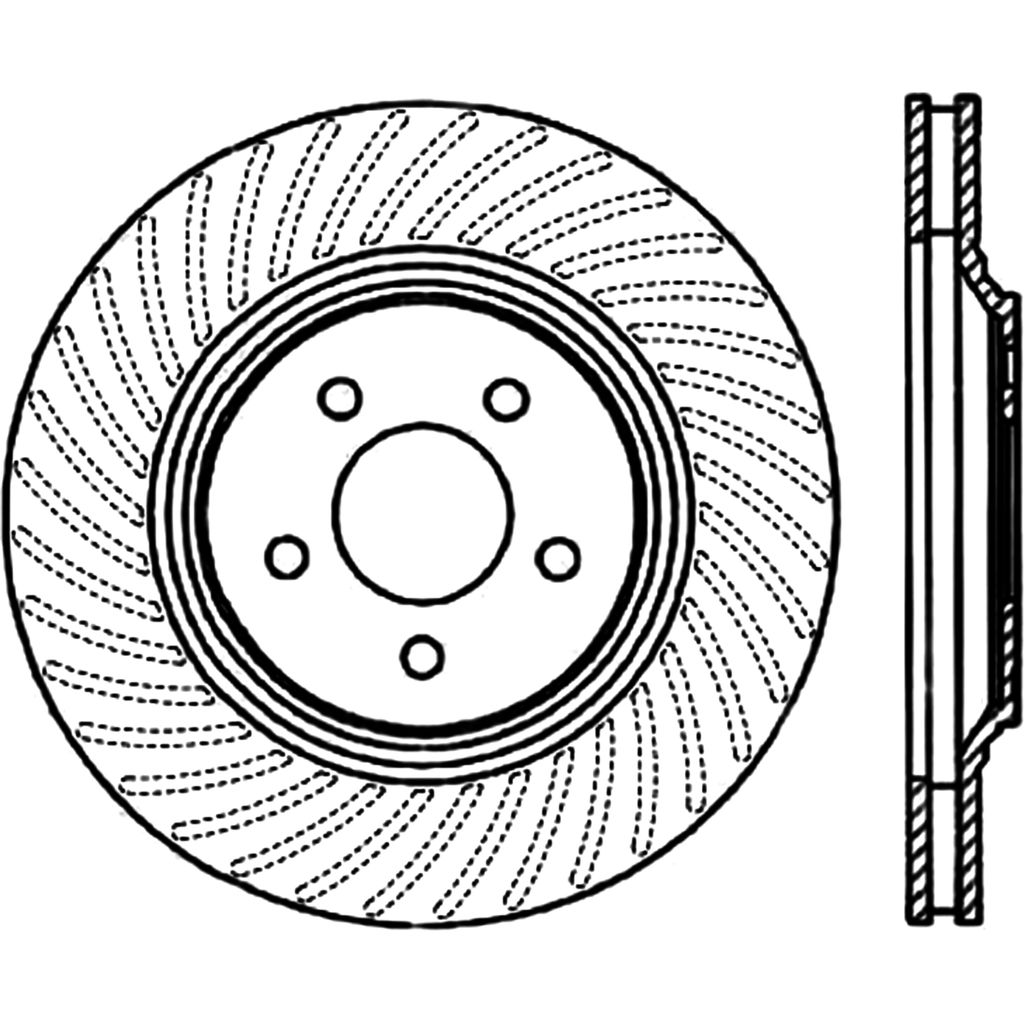 Sport Drilled and Slotted Brake Rotor