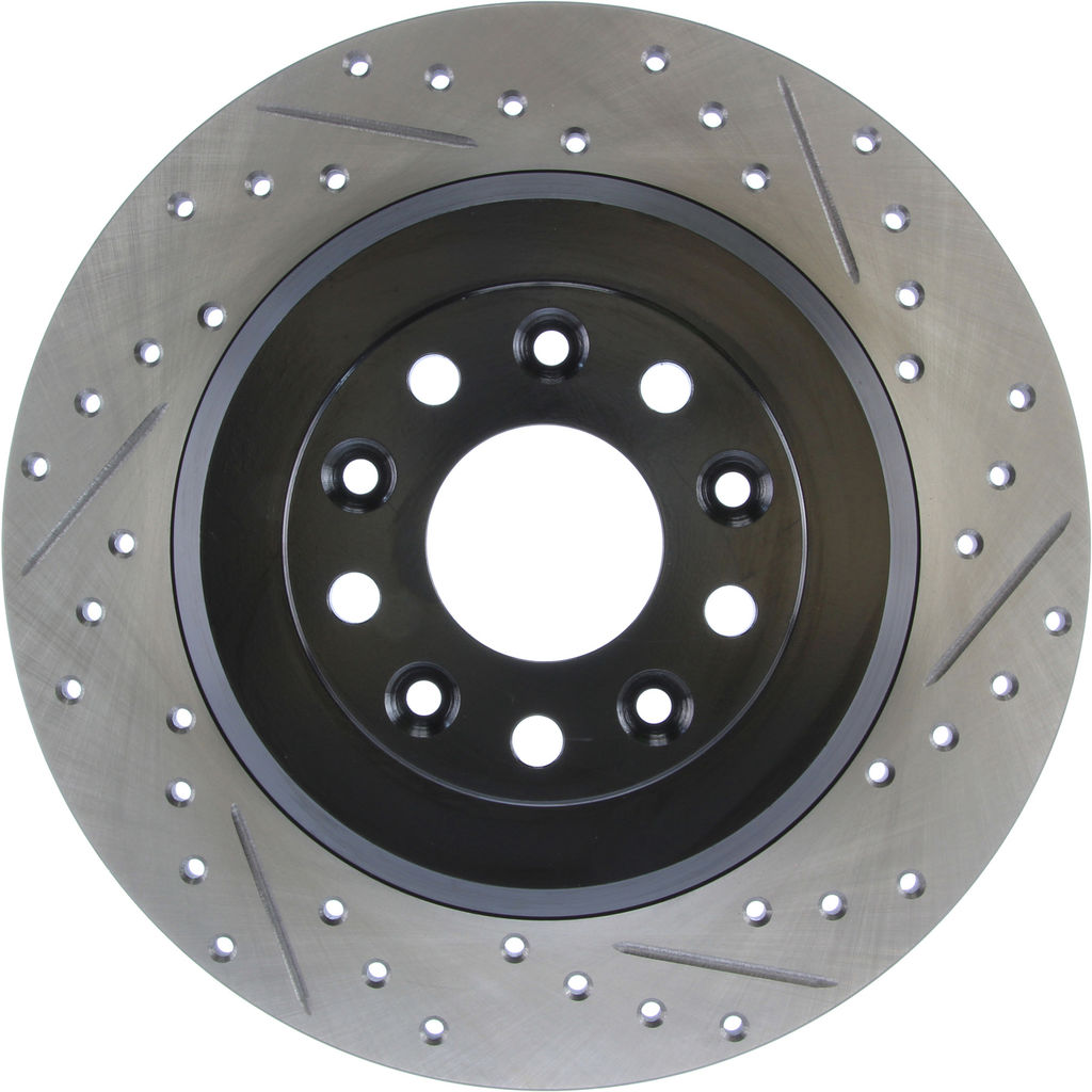 Stoptech 127.61081L - Sport Drilled and Slotted Brake Rotor