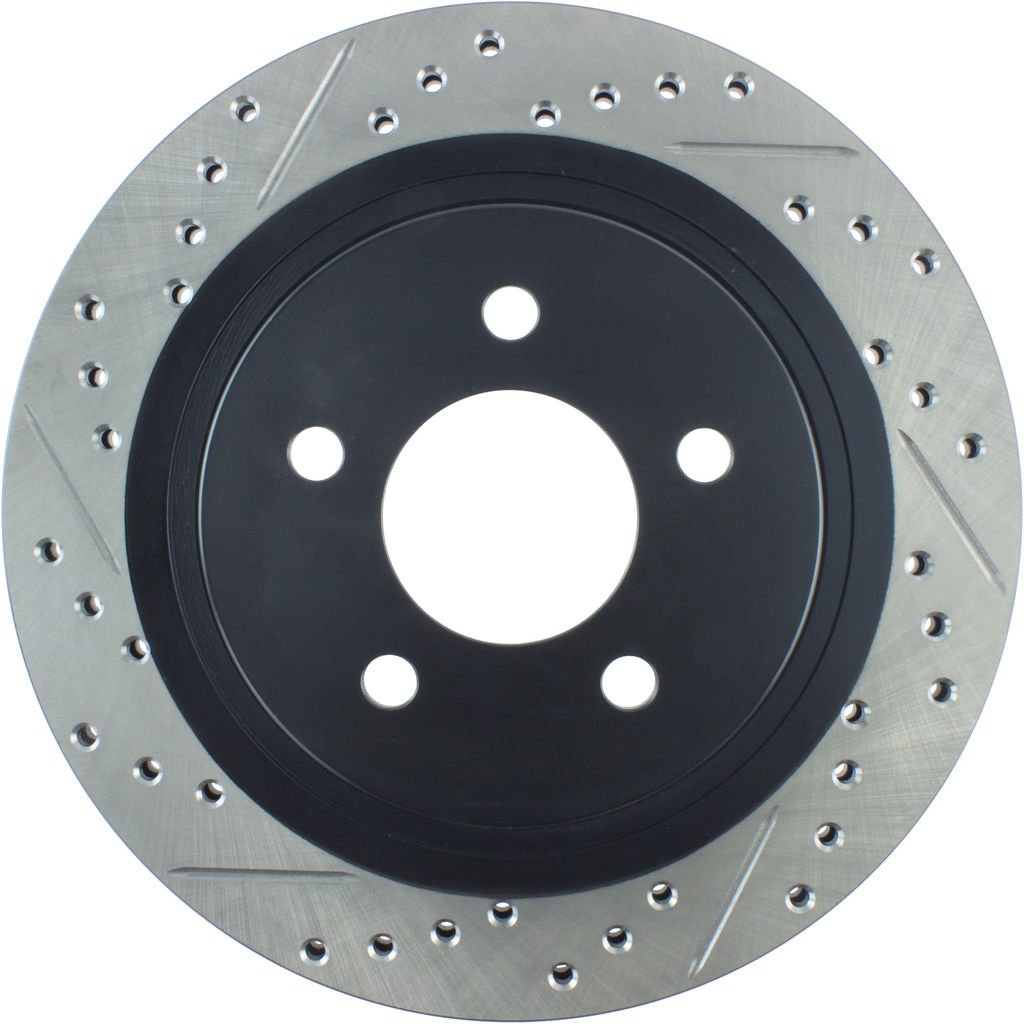 Stoptech 127.61087R - Sport Drilled and Slotted Brake Rotor
