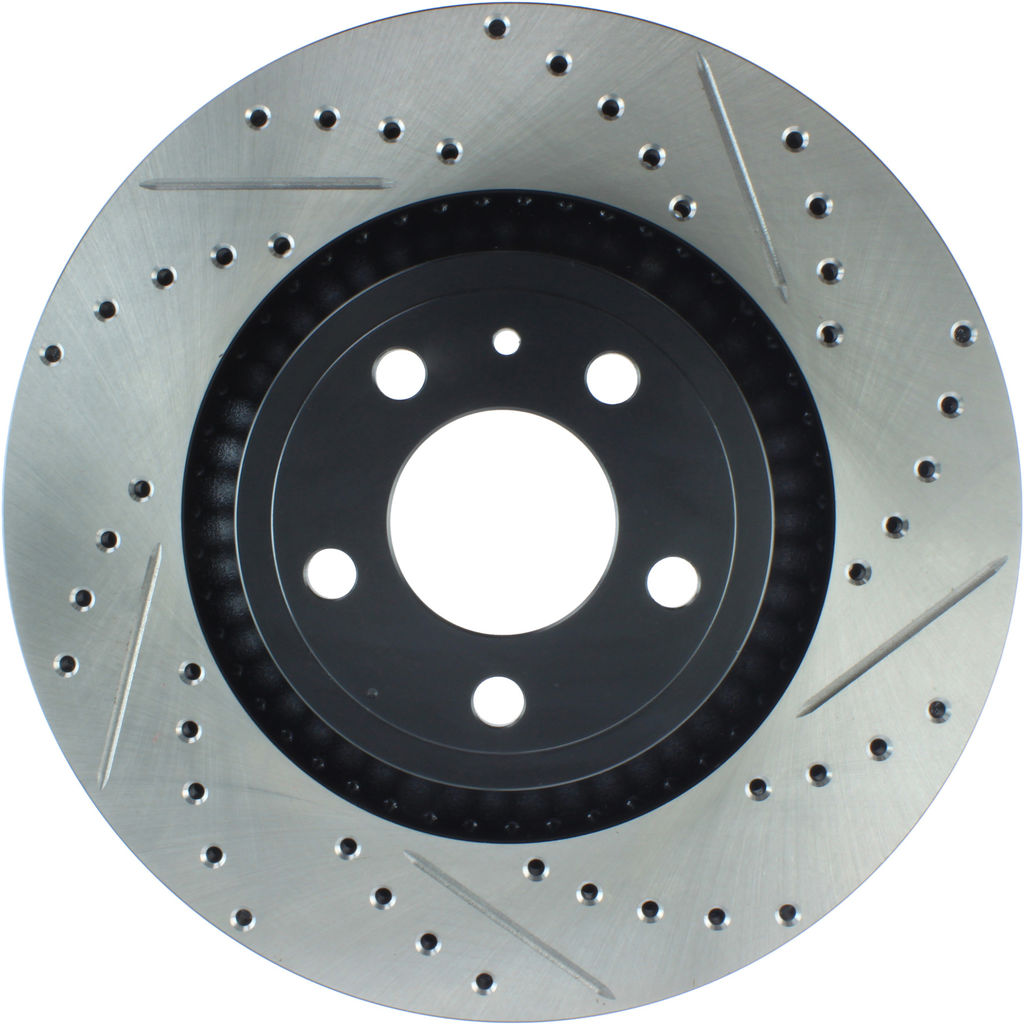 Stoptech 127.61114L - Sport Drilled and Slotted Brake Rotor
