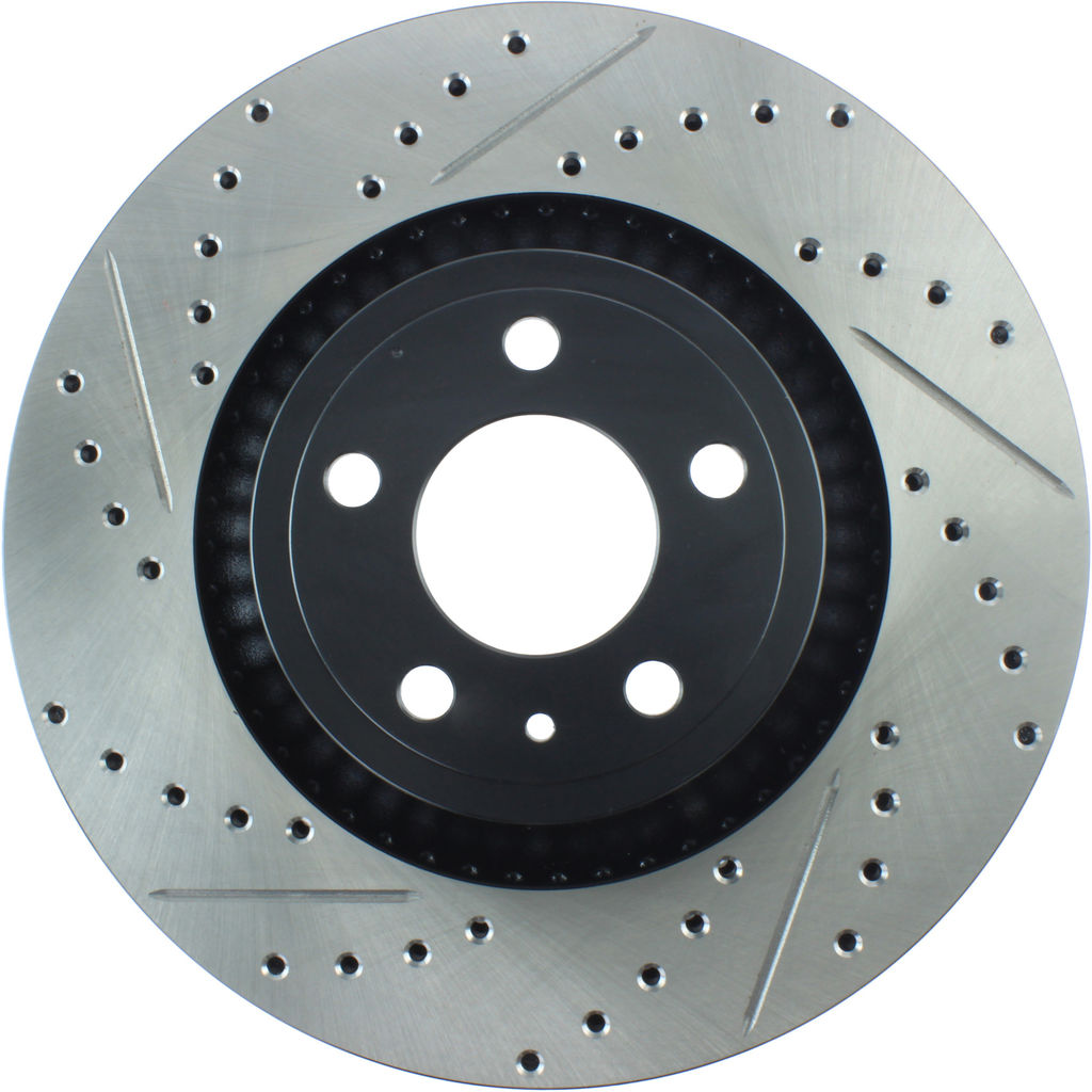 Stoptech 127.61114R - Sport Drilled and Slotted Brake Rotor