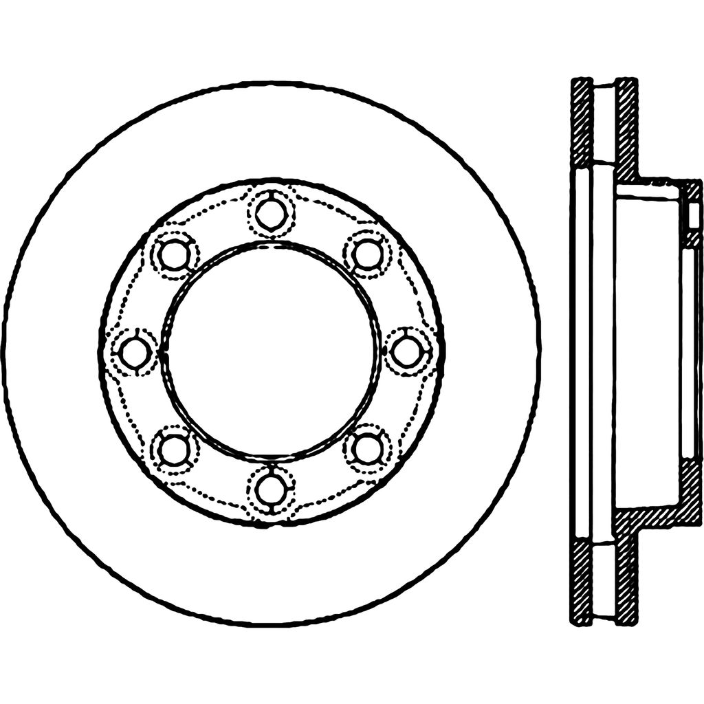 Stoptech 127.66003L - Sport Drilled and Slotted Brake Rotor