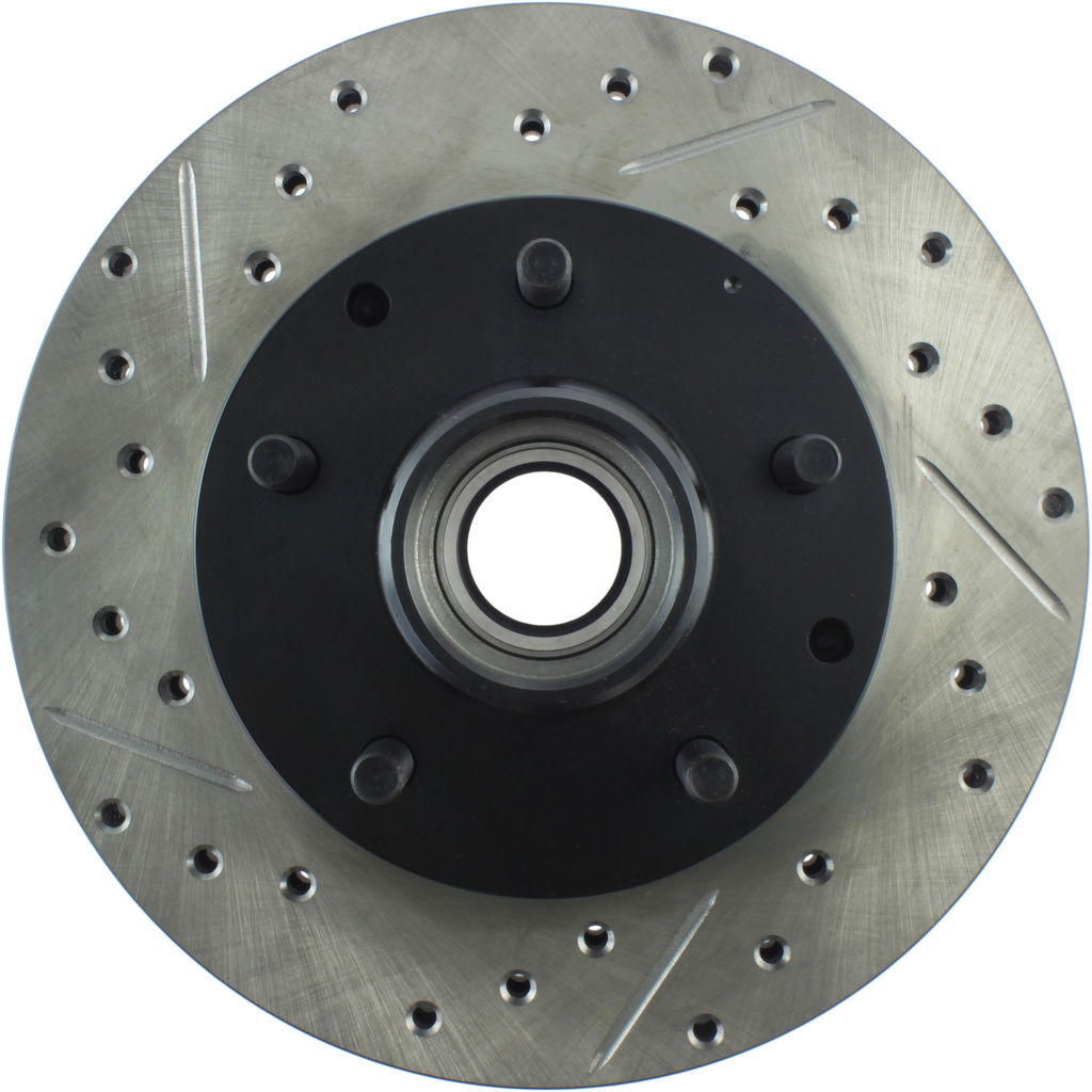 Stoptech 127.66017R - Sport Drilled and Slotted Brake Rotor