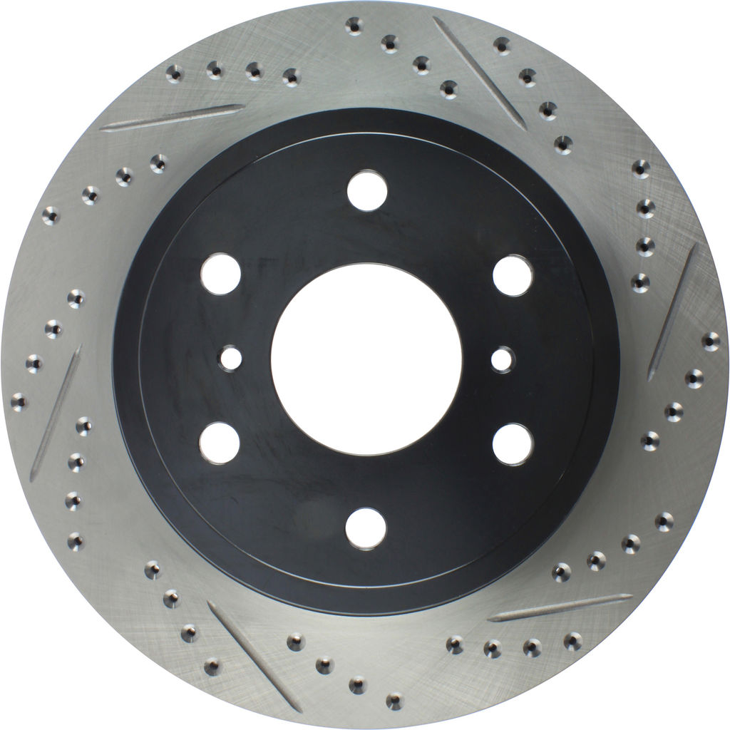 Stoptech 127.66065CL - Sportstop Cryo Drilled and Slotted Brake Rotor
