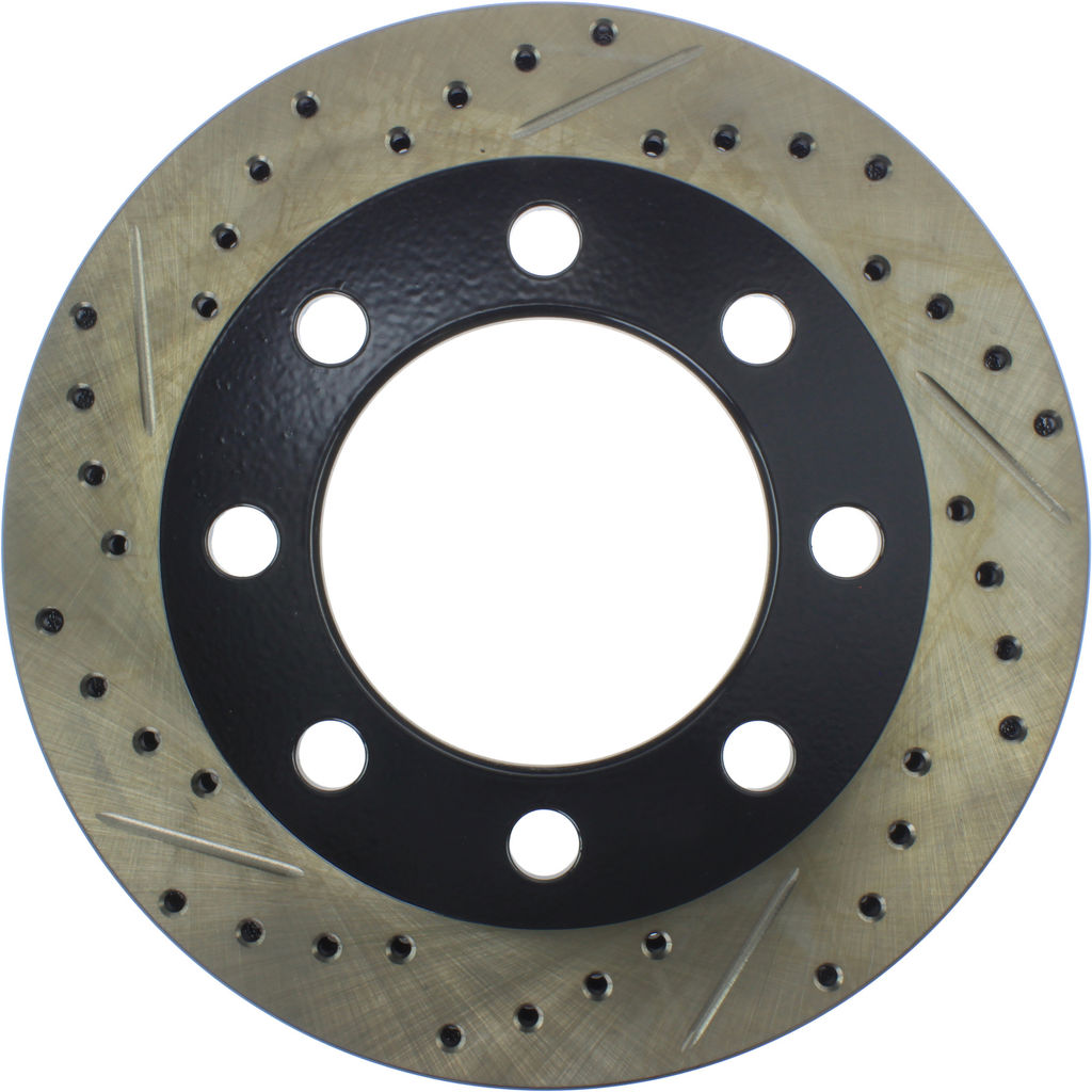 Stoptech 127.67024R - Sport Drilled and Slotted Brake Rotor