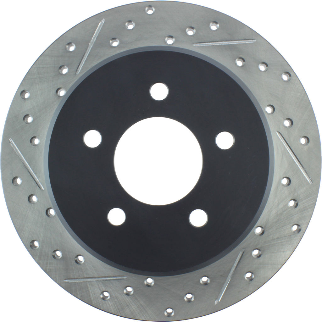 Stoptech 127.67037R - Sport Drilled and Slotted Brake Rotor
