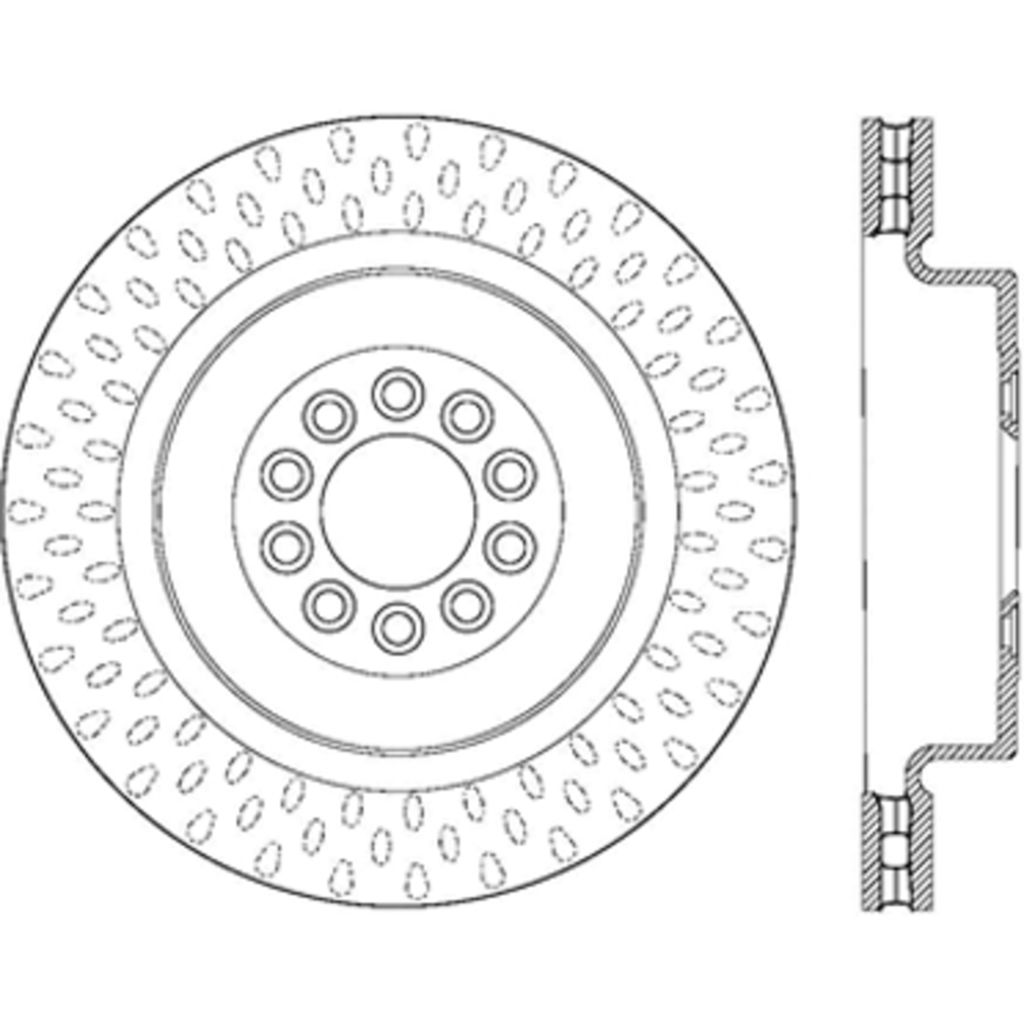 Sport Cross Drilled Brake Rotor