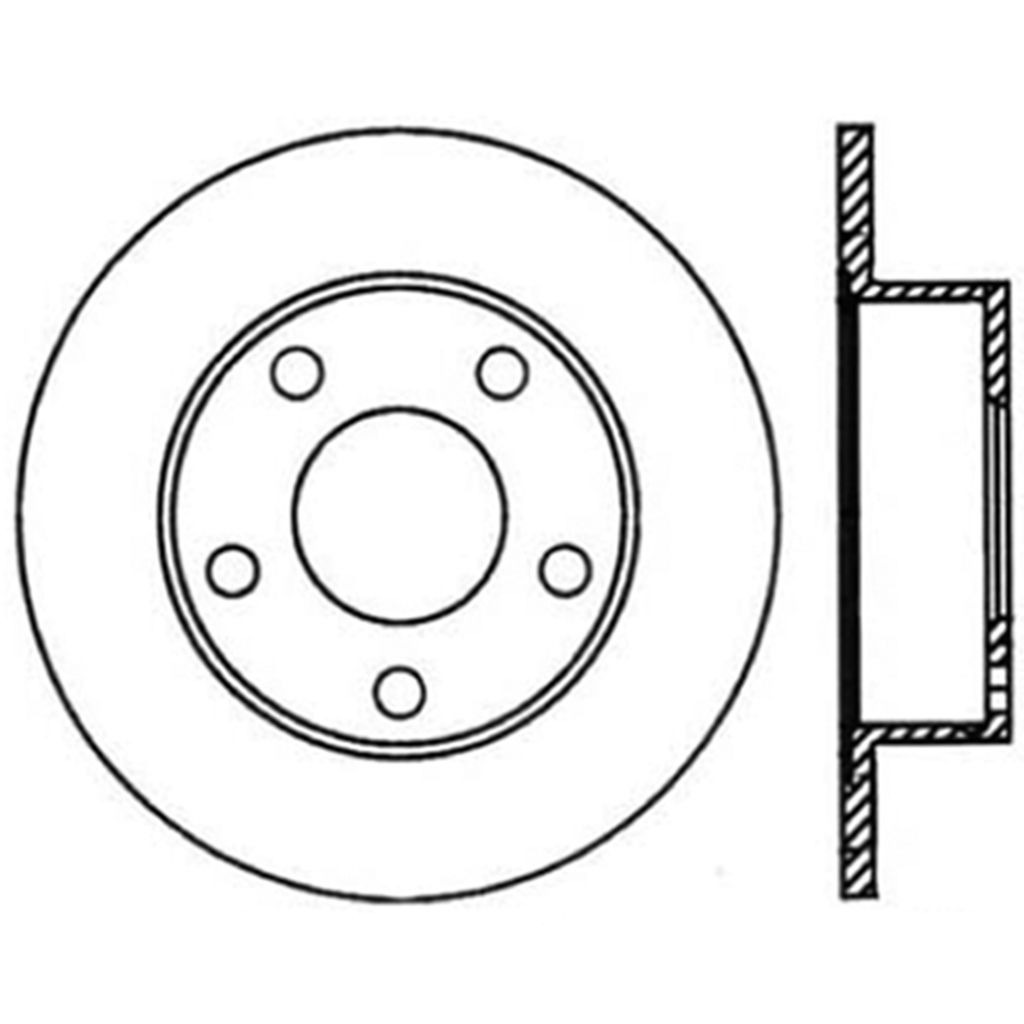 Stoptech 128.33058L - Sport Cross Disc Brake Rotor, Drilled