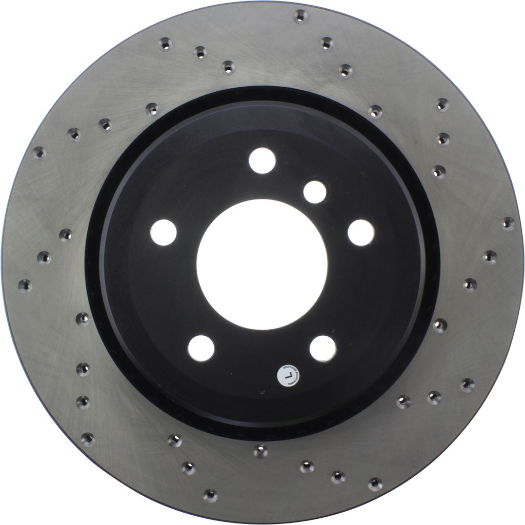 Stoptech 128.34057L - Sport Cross Drilled Brake Rotor