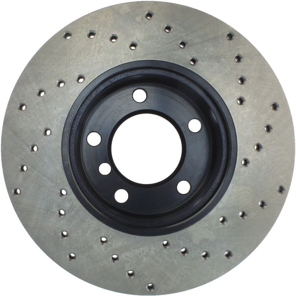 Stoptech 128.34077R - Sport Cross Drilled Brake Rotor