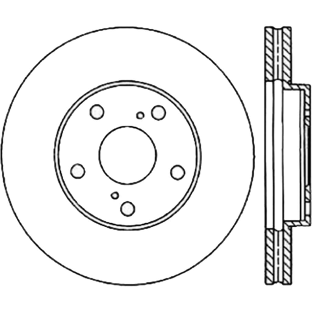 Stoptech 128.44079R - Sport Cross Drilled Brake Rotor