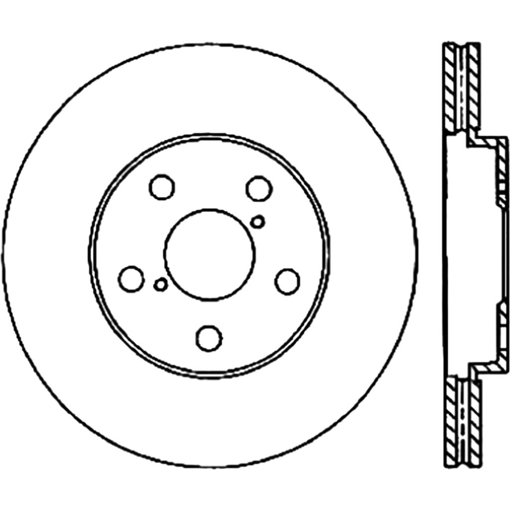 Stoptech 128.44139R - Sport Cross Drilled Brake Rotor