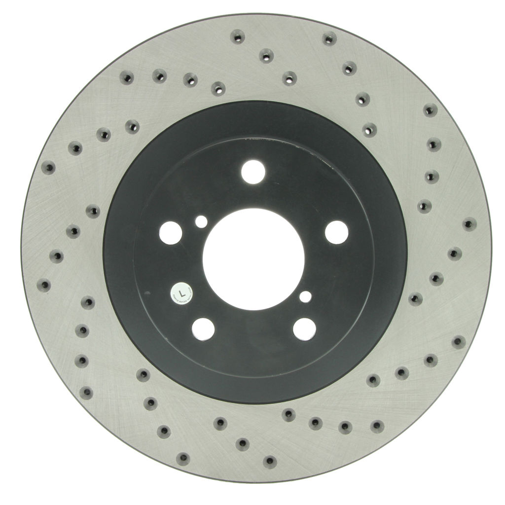 Stoptech 128.47018L - Sport Cross Drilled Brake Rotor