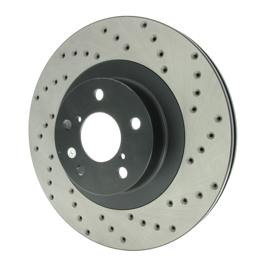 Stoptech 128.47018L - Sport Cross Drilled Brake Rotor