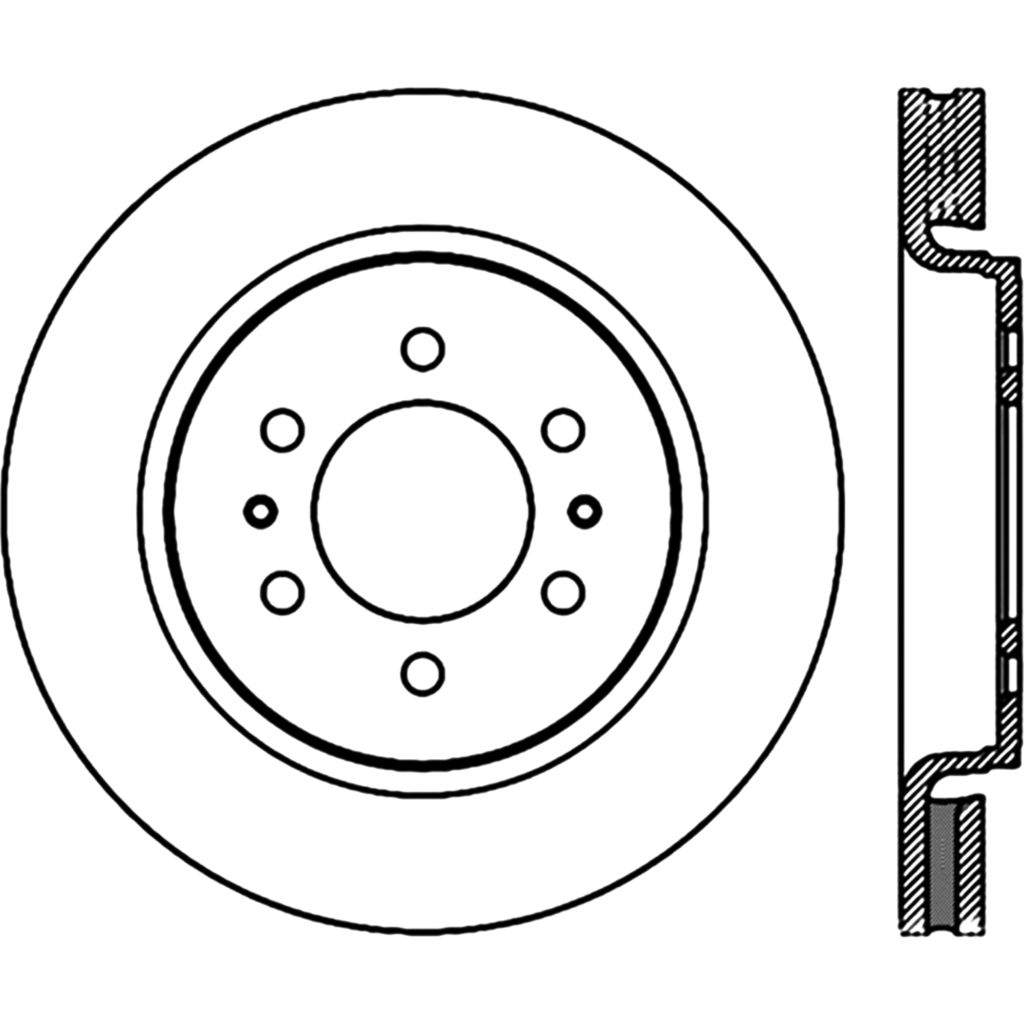 Stoptech 128.65119R - Sport Cross Drilled Brake Rotor