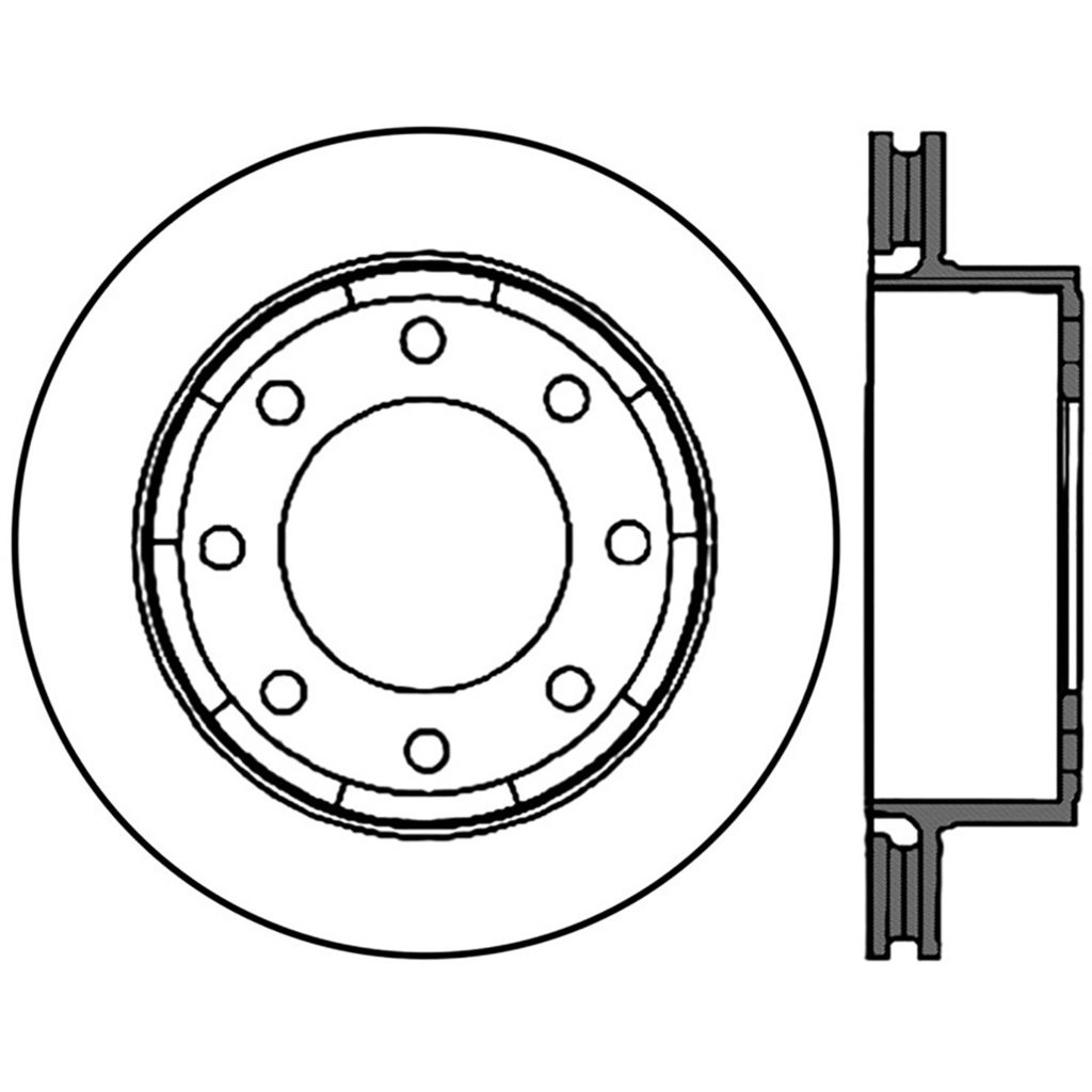 Stoptech 128.66043L - Sport Cross Drilled Brake Rotor