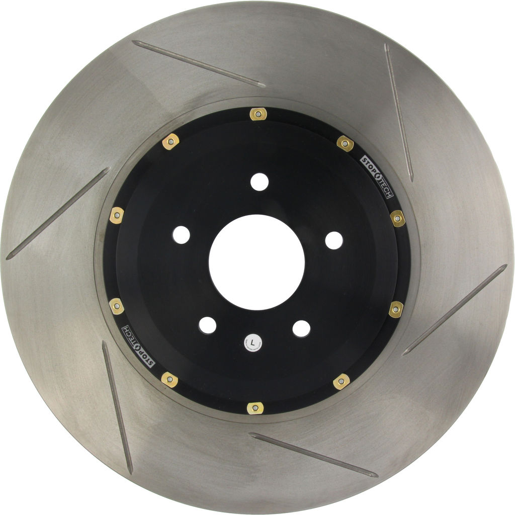 Stoptech 129.42100.15 - 2 Piece Aero Brake Rotor and Hat Pair, Drilled