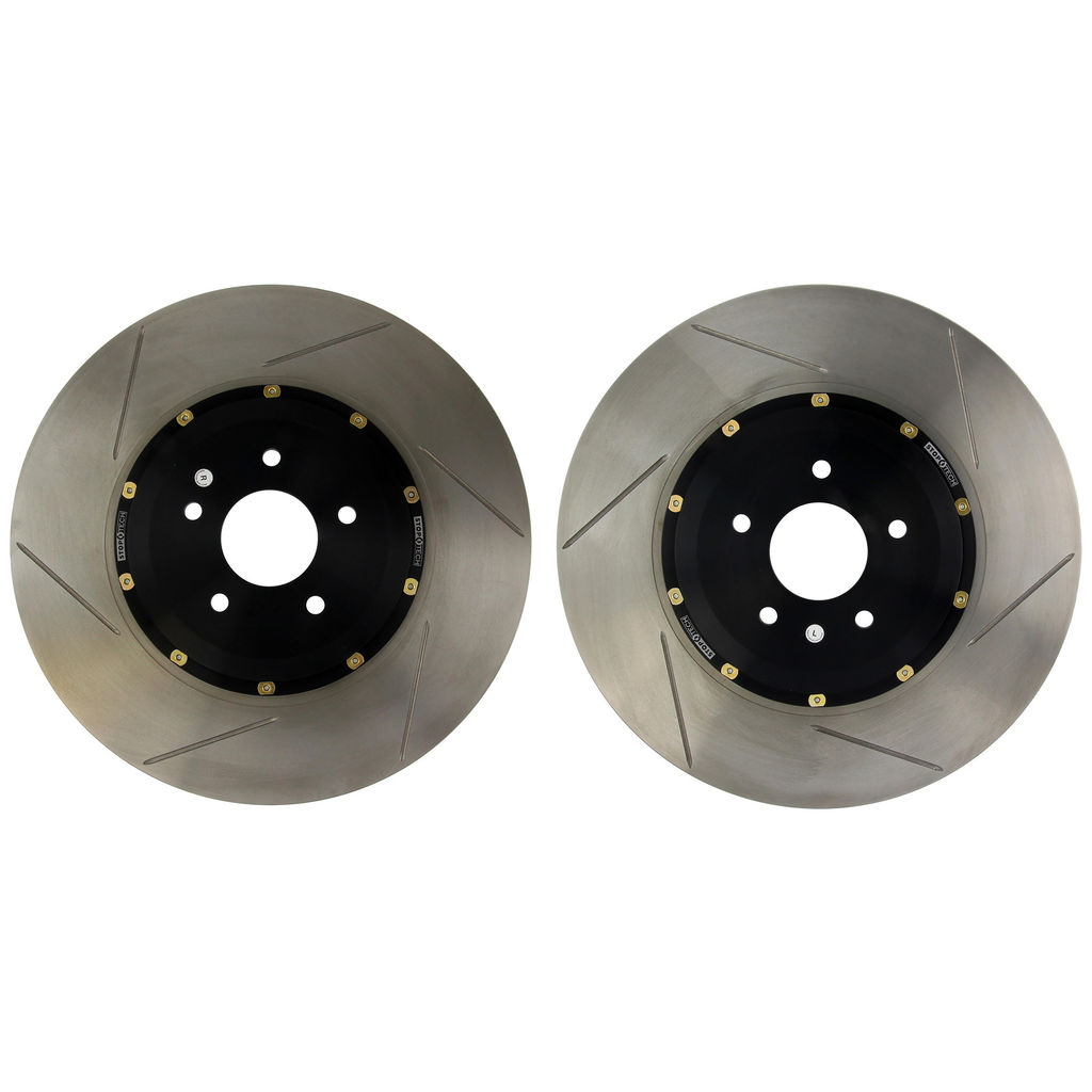 Stoptech 81.488.9921 - 2 Piece Aero Brake Rotor and Hat Pair, Drilled