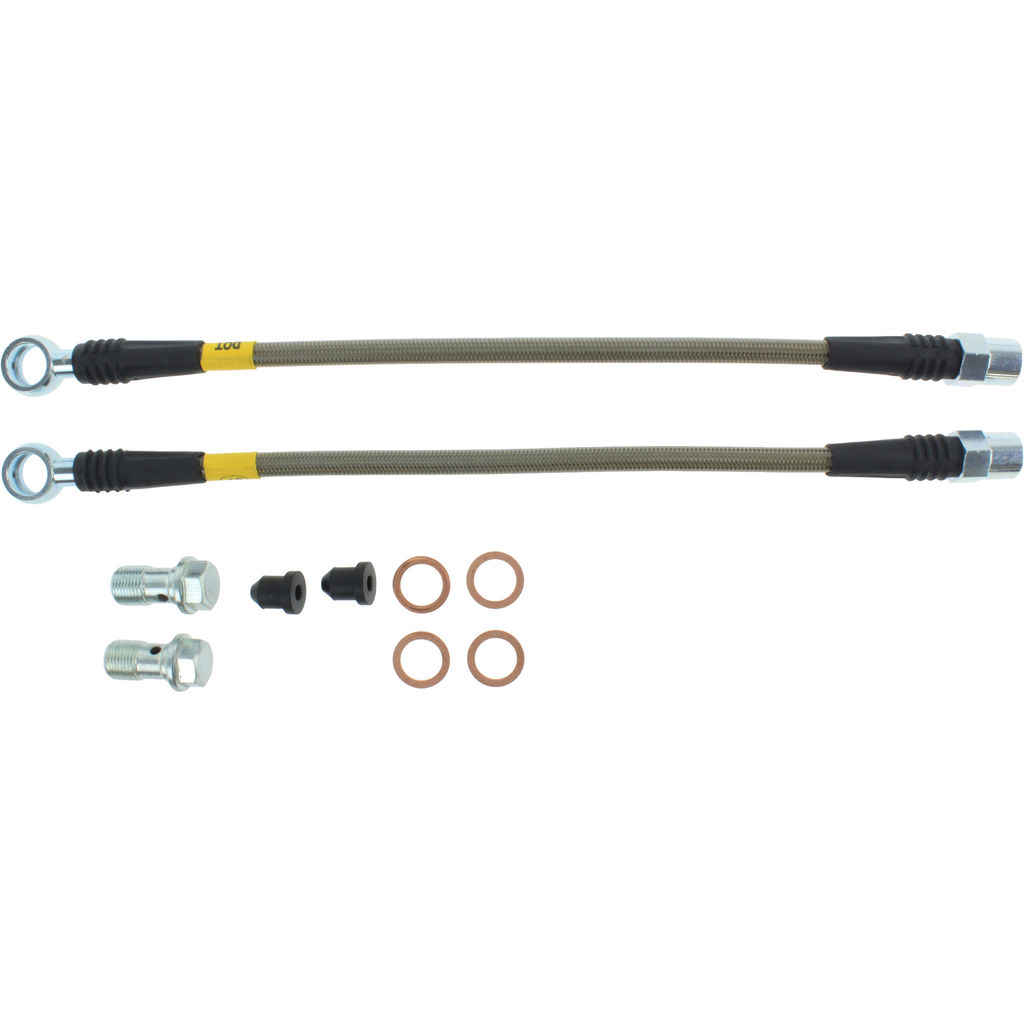 Brake Line Kit, Stainless Steel, 2-Wheel Set