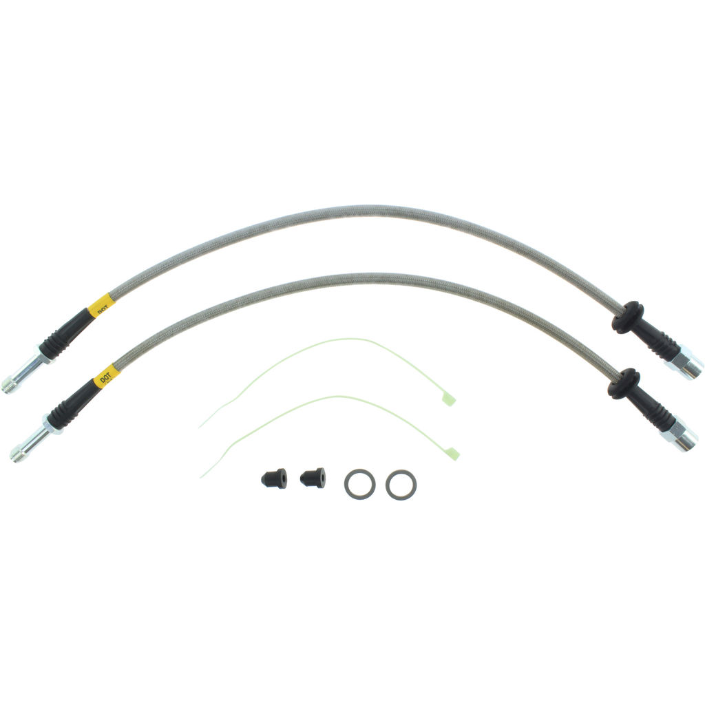 Brake Line Kit, Stainless Steel, 2-Wheel Set