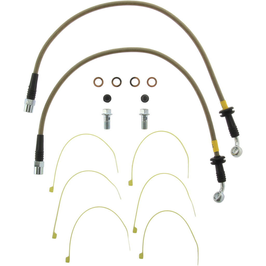 Stoptech 950.37002 - Brake Line Kit, Stainless Steel, 2-Wheel Set
