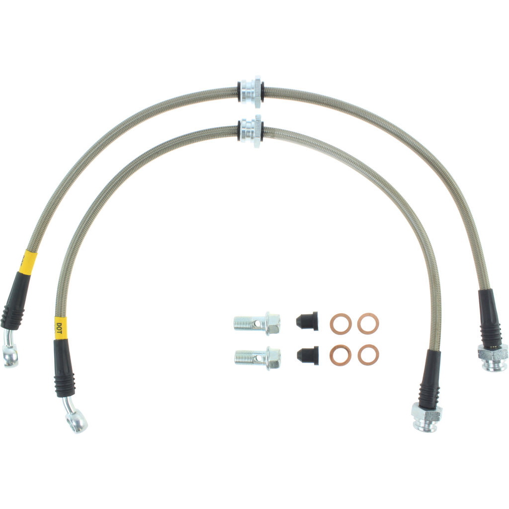 Brake Line Kit, Stainless Steel, 2-Wheel Set
